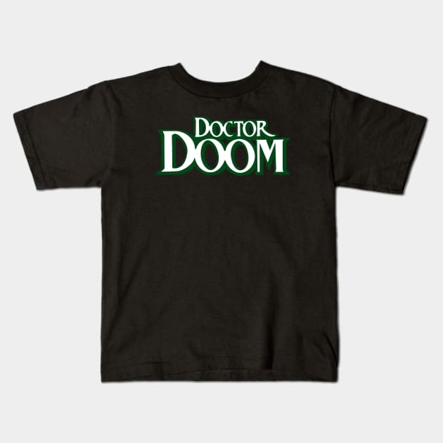 Doom logo Kids T-Shirt by JamesCMarshall